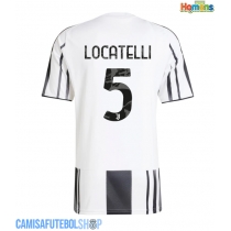 Camisa de time de futebol Juventus Manuel Locatelli #5 Replicas 1º Equipamento 2025-26 Manga Curta